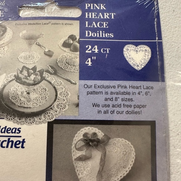 NWT Pink Paper Heart Doilies 4" 24ct Royal LACE paper
Hearts - Picture 4 of 5